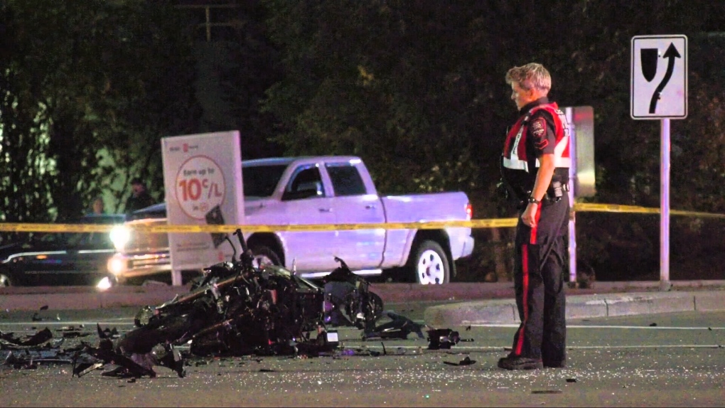 Calgary motorcycle crash on Macleod Trail leaves man dead [Video]