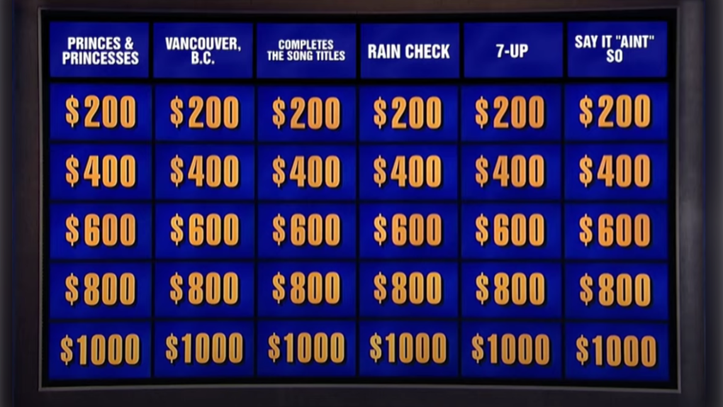 Jeopardy features Vancouver, B.C., as a category [Video]