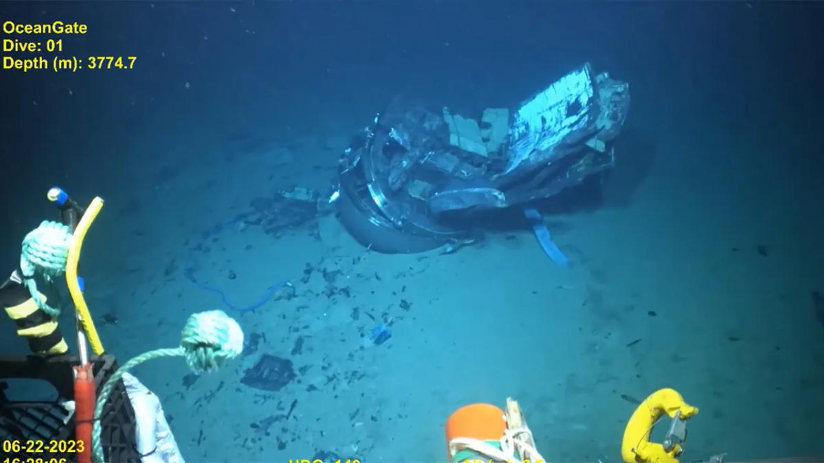 Coast Guard releases video showing Titan submersible wreck at bottom of Atlantic