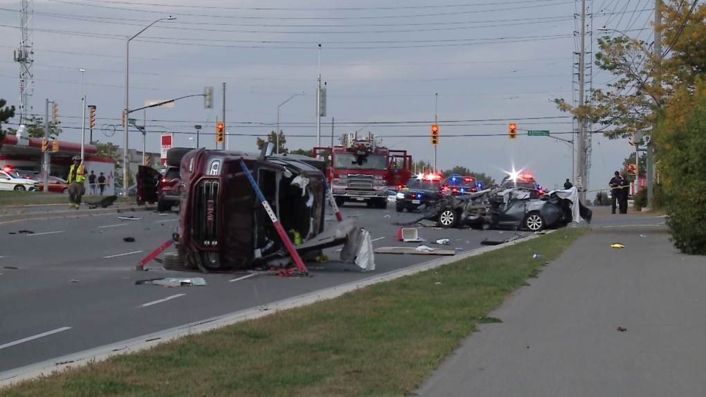 Multi-vehicle collision in Milton sends person to hospital [Video]