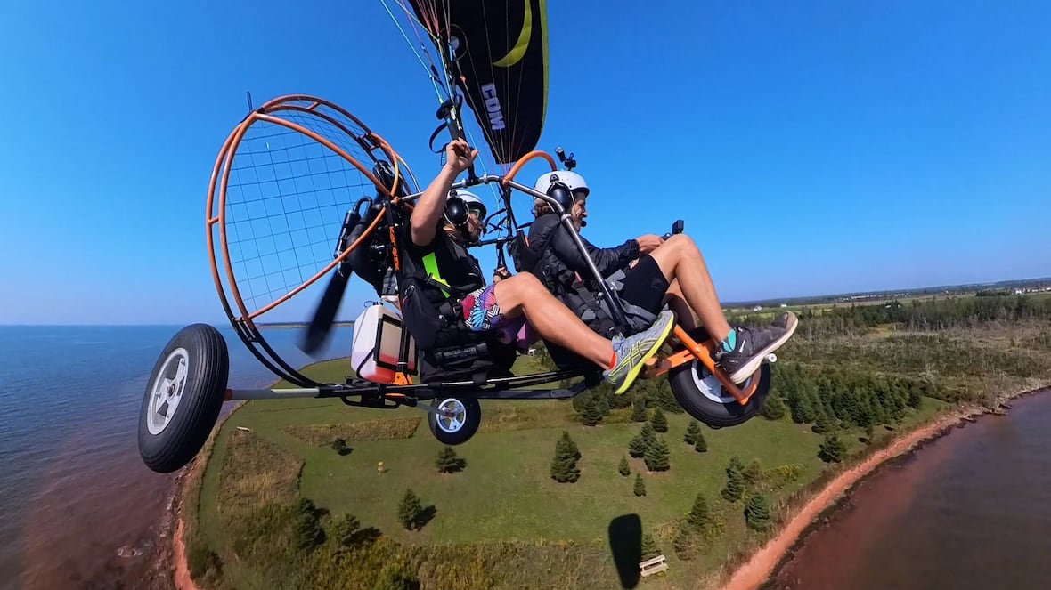 The closest thing to being a bird: Watch this group fly paramotors over P.E.I. [Video]