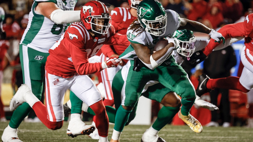 CFL: Saskatchewan Roughriders hold off the Calgary Stampeders 37-29 [Video]