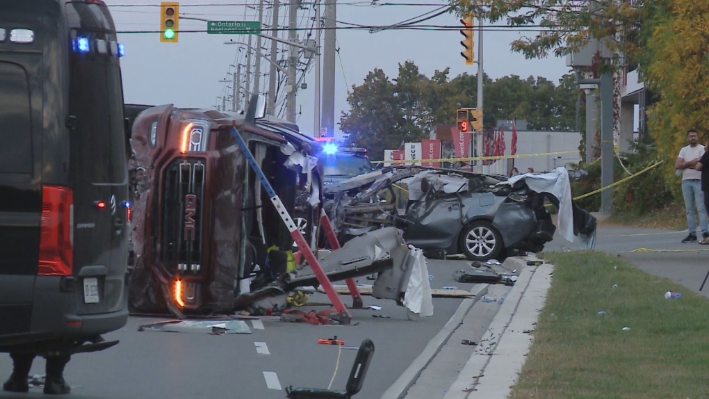 Milton pileup: Man in critical condition [Video]