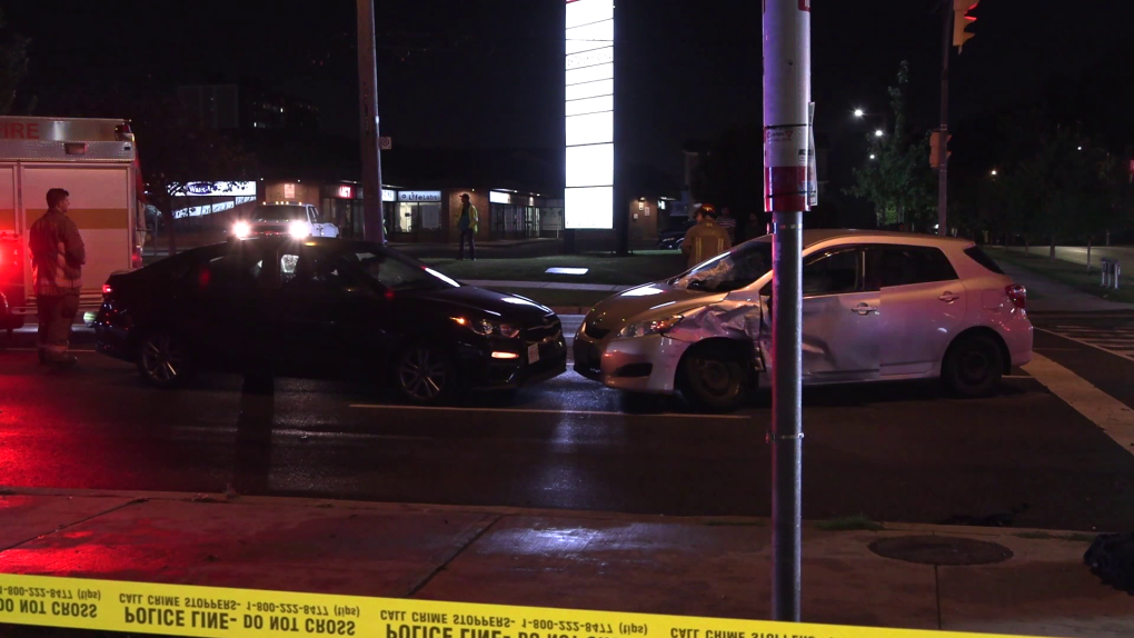 Two people taken to hospital after Scarborough collision [Video]