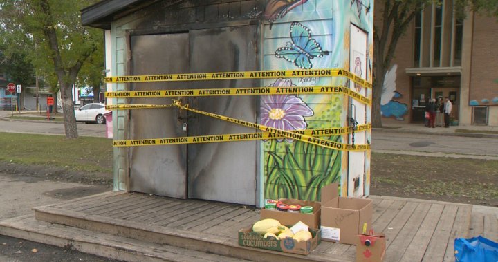 Cathedral community fridge fire intentionally set: Regina fire department [Video]