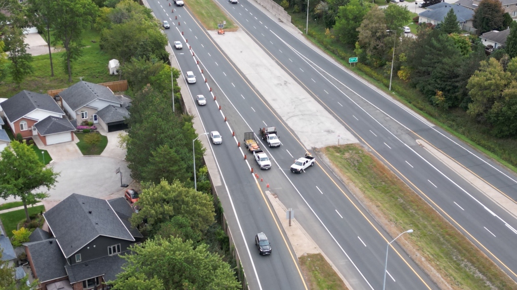 Crash on EC Row at Huron Church [Video]