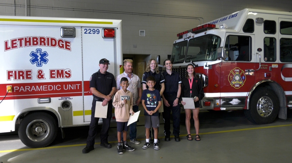 Lethbridge boy reunited with first responders who saved him from drowning [Video]