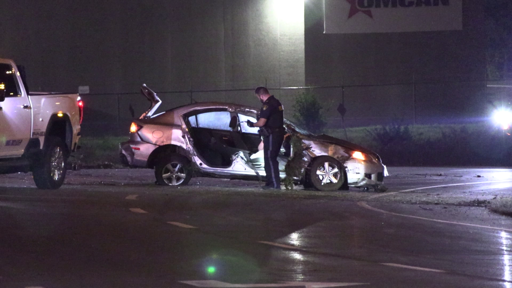 Highway crash in Mississauga sends 1 person to hospital [Video]