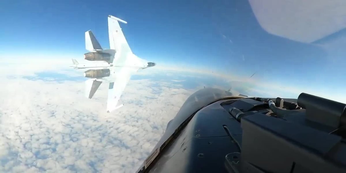 WATCH: Unsafe, unprofessional, NORAD shares video of close call with Russian military aircraft