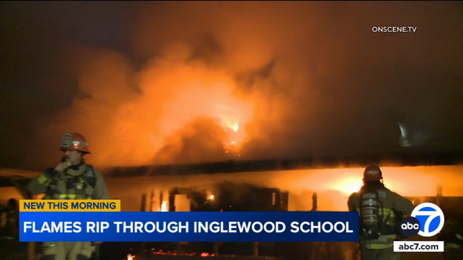 Fire rips through Worthington Elementary School in Inglewood, damaging several classrooms [Video]