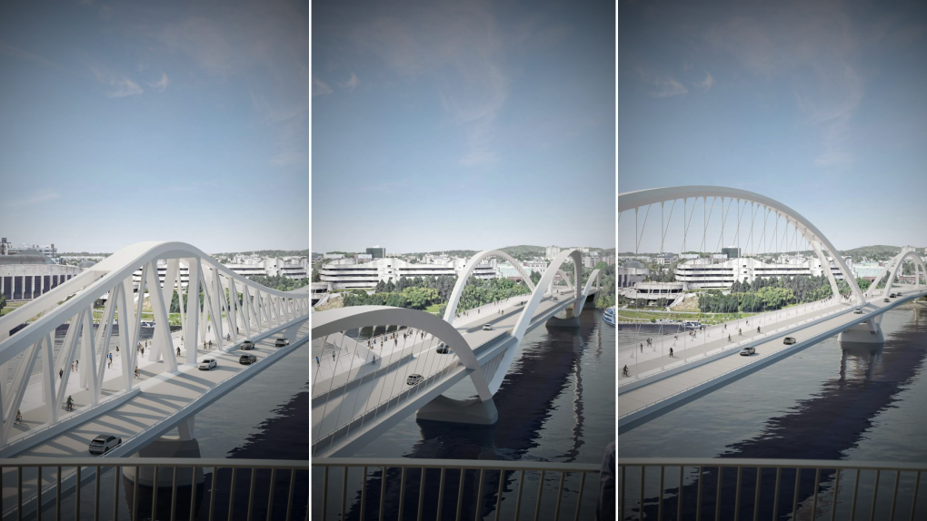 Alexandra Bridge: 3 design concepts unveiled for new interprovincial bridge connecting Ottawa-Gatineau [Video]