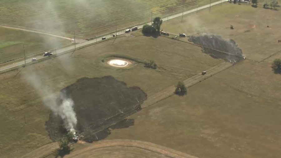 Tractor sparks grass fire in Yukon [Video]