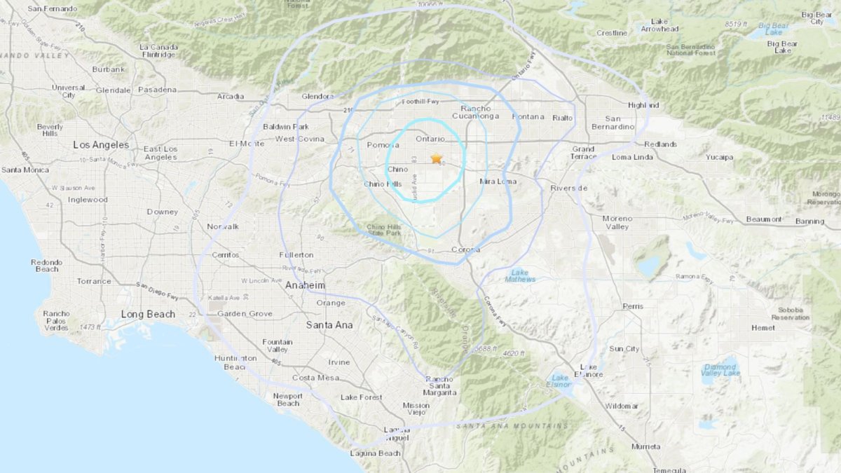 Ontario earthquake shakes parts of Southern California  NBC Los Angeles [Video]