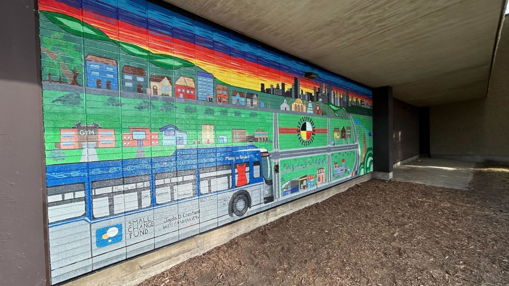 Edmonton students paint mural in honour of reconciliation, transit [Video]