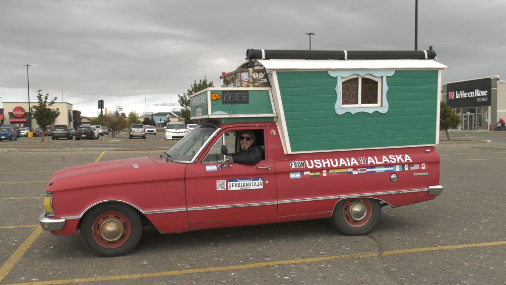 Husband and wife on road trip of a lifetime stop in Sask. for winter [Video]