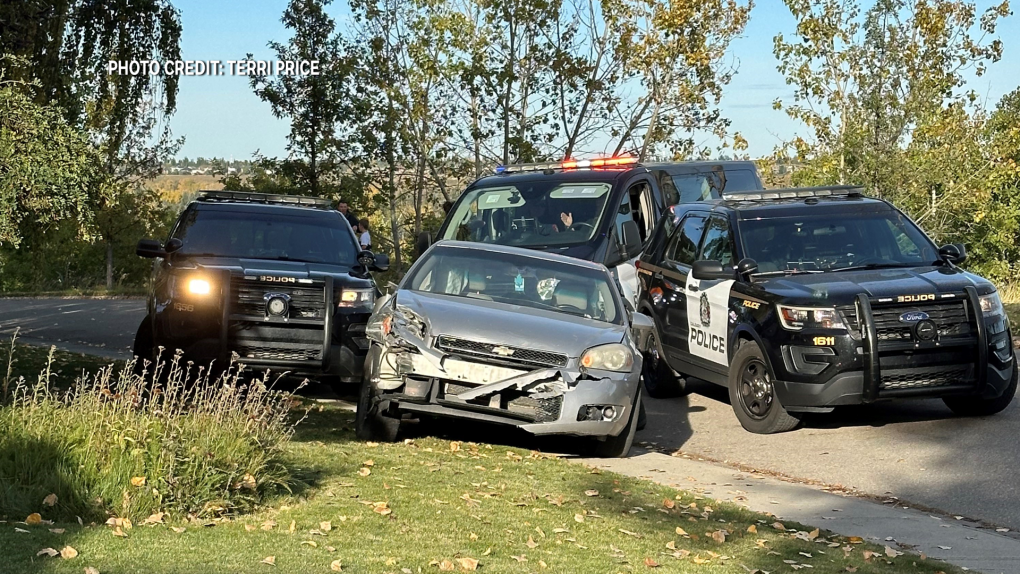 Car ends up on lawn of Parkland home during police takedown [Video]