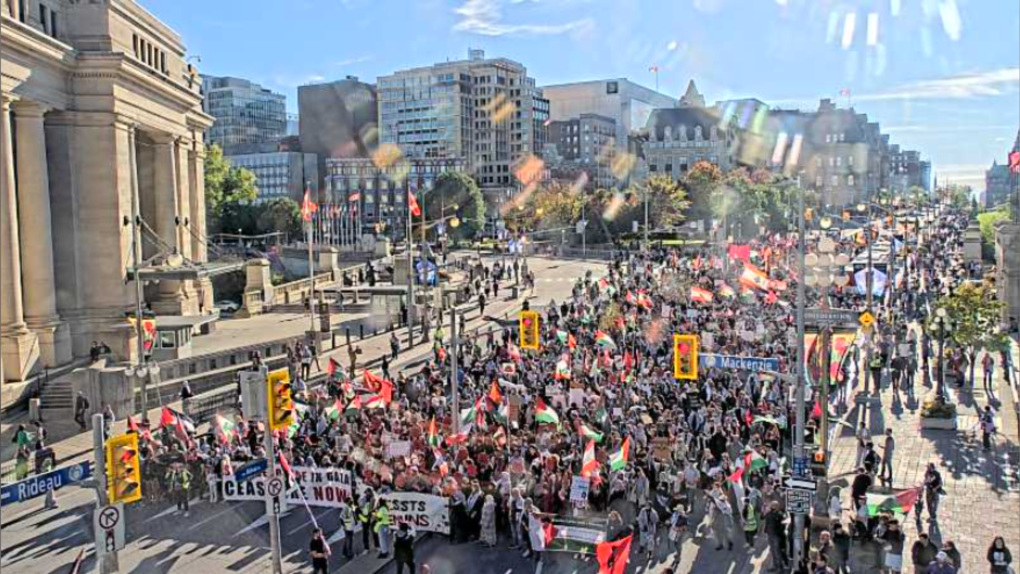 Israel-Hamas War: Pro-Palestinian march held in Ottawa amid global day of protests [Video]