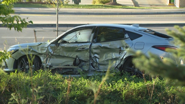 Vaughan crash: Two pedestrians taken to hospital [Video]