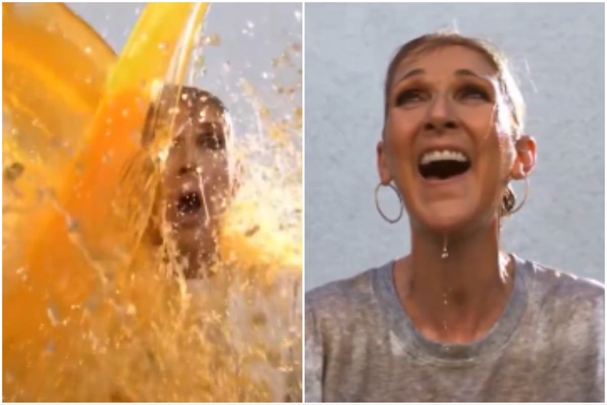 Celine Dion doused in Gatorade in weird but iconic clip set to Its All Coming Back to Me Now [Video]