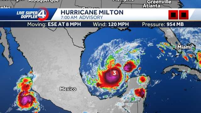 Hurricane Milton is growing stronger as it blows toward Florida [Video]