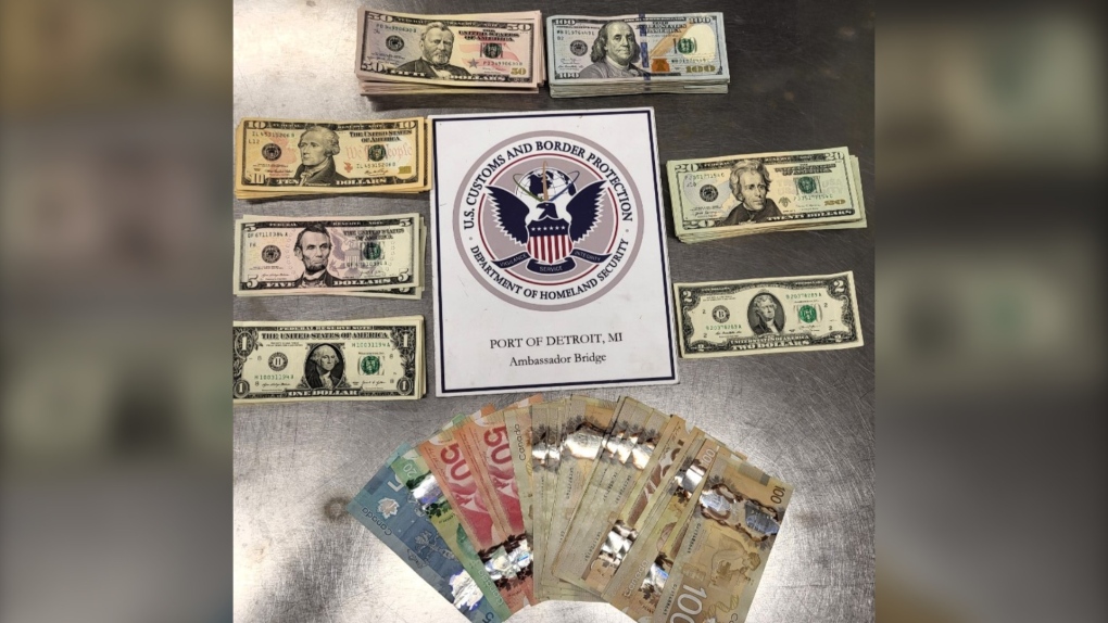 Cash seized by U.S. border officers at Ambassador Bridge [Video]