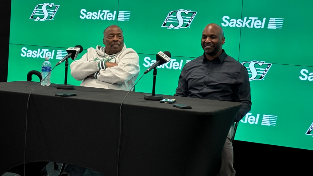 CFL: Riders’ newest Plaza members, Durant and Shivers reflect on time spent in Sask. [Video]