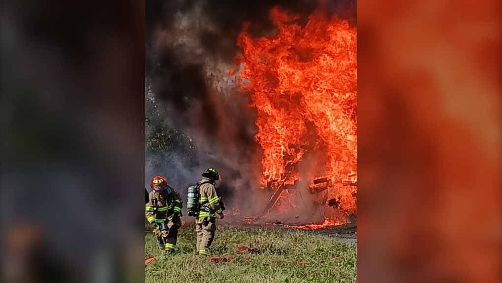 CN Rail yard fire investigated as arson [Video]