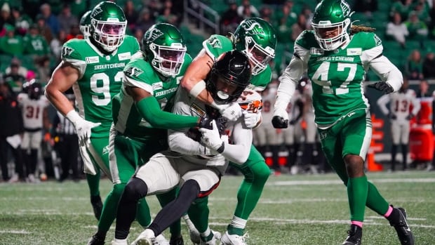 Roughriders whip Lions 39-8, clinch home playoff game [Video]