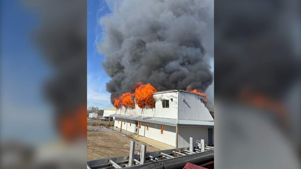 Commercial building fire near Drinkwater, Sask. reported Sunday [Video]