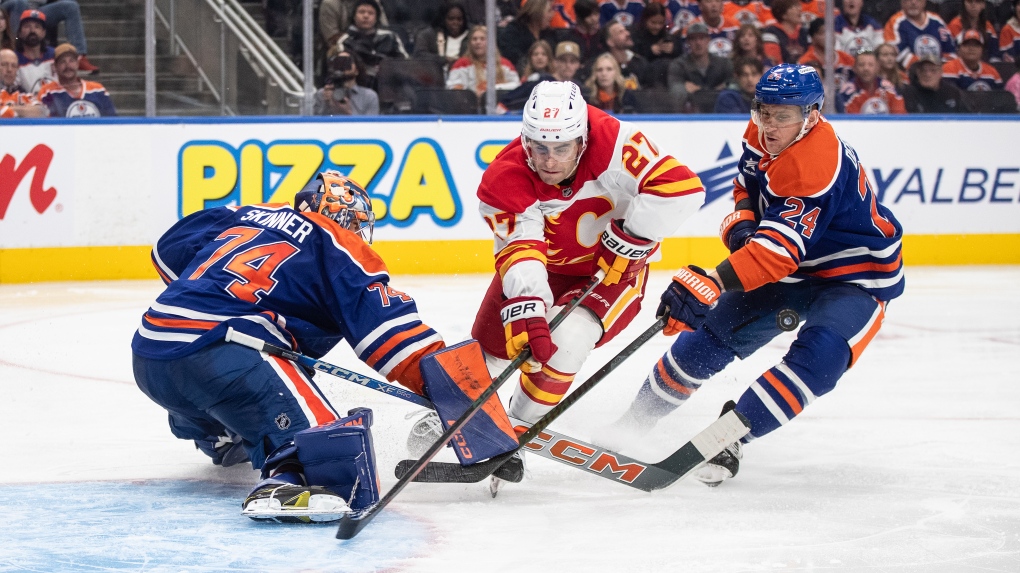 Unbeaten Flames stay hot with 4-1 win over winless Oilers [Video]