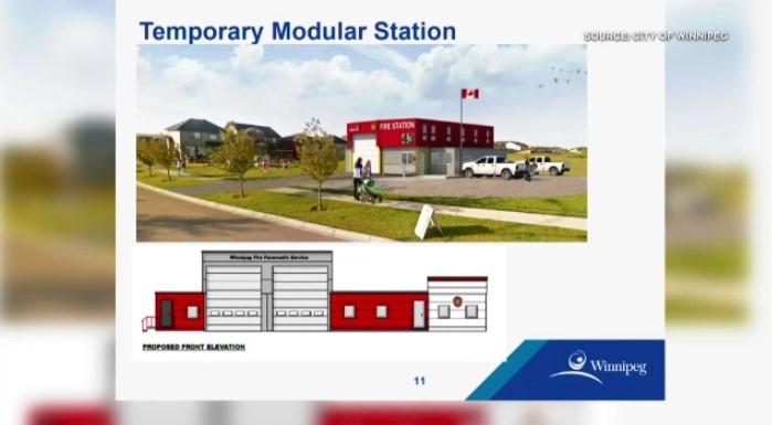 Winnipeg traffic: modular fire station being assembled in Winnipeg [Video]