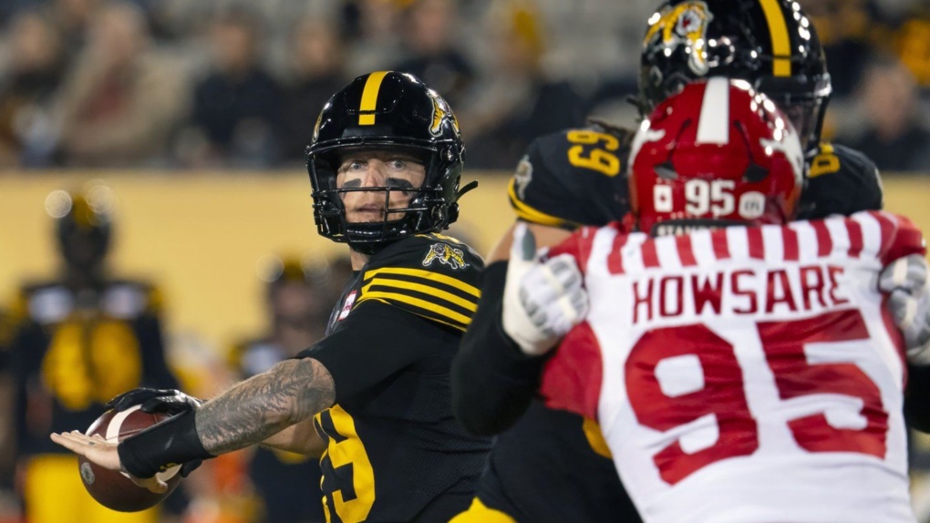 Bo Levi Mitchell’s five TD passes lead Ticats past Stampeders 42-20 [Video]