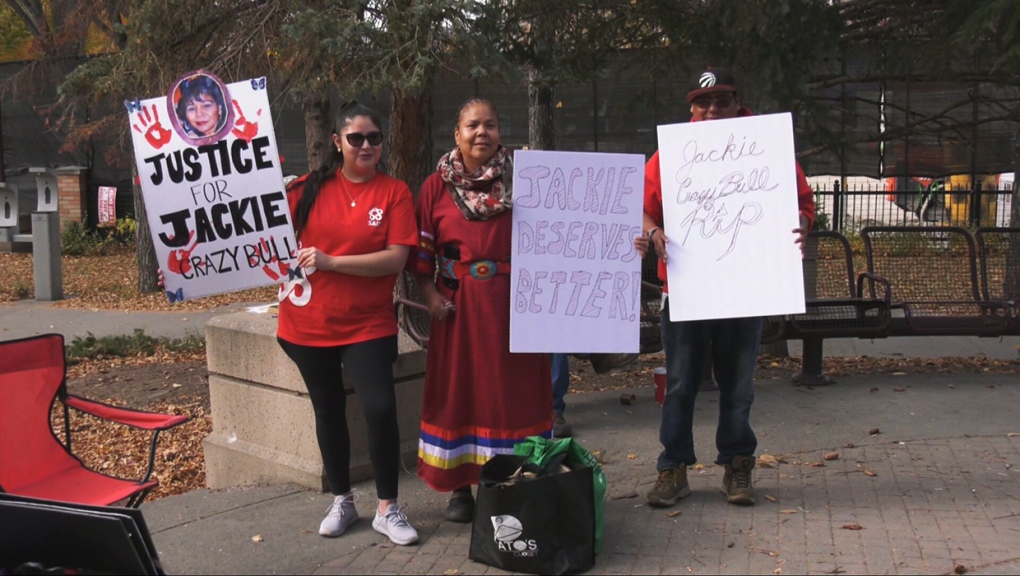 Friends, family gather on 17 Avenue for walk to honour memory of Jackie Crazybull [Video]