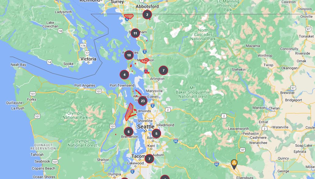 Western WA power outages pop up as atmospheric river, high winds move in [Video]