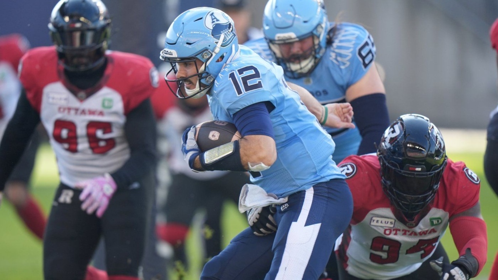 CFL: Argos clinch second in East Division with win over Redblacks [Video]