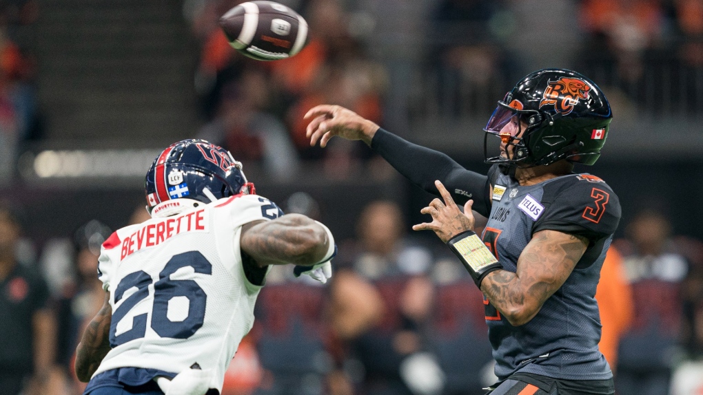 B.C. Lions beat Montreal Alouettes 27-3 in Adams