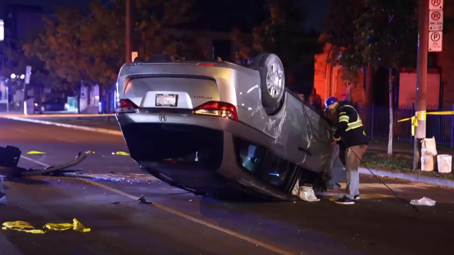 Woman hurt in west Toronto rollover [Video]