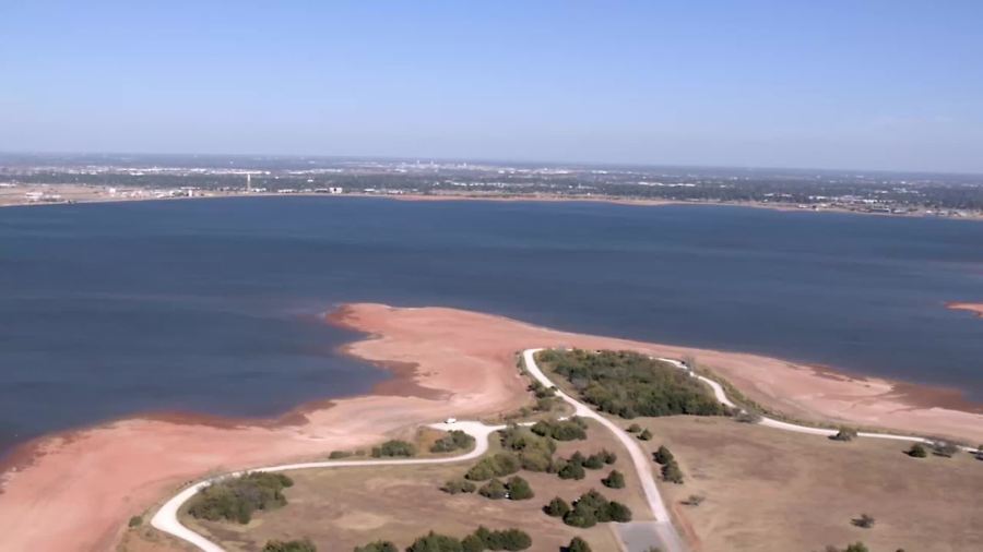 Water being drawn from Lake Canton to replenish Lake Hefner [Video]