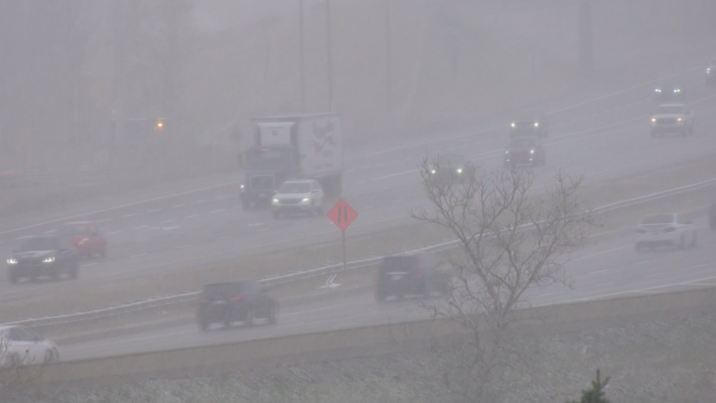 Calgary weather: Slick road conditions following snowfall [Video]