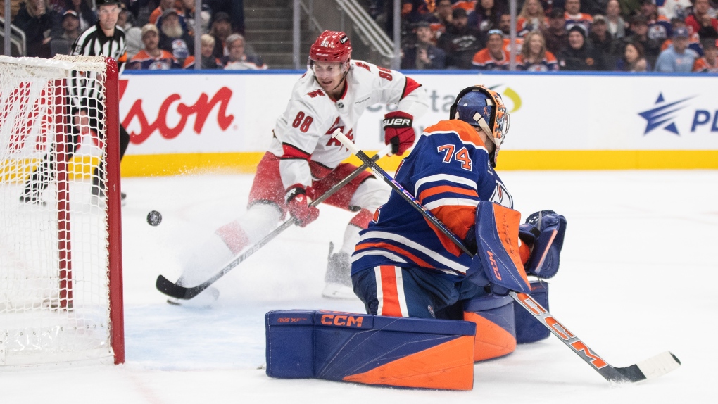 Hurricanes beat Oilers in OT [Video]