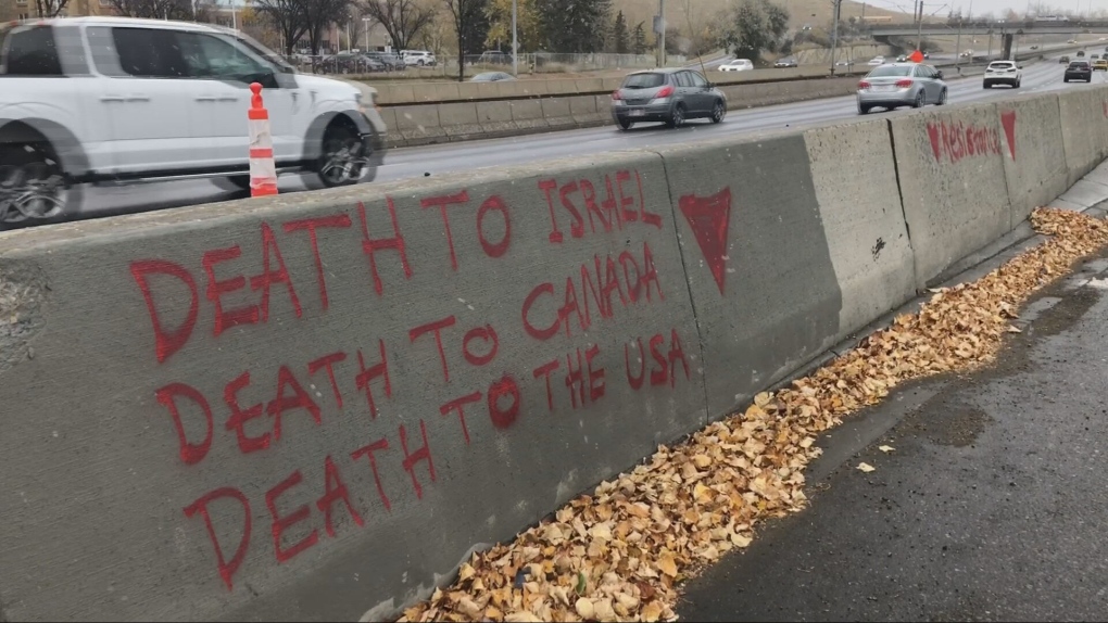 Investigation underway into anti-Israel graffiti in Calgary [Video]