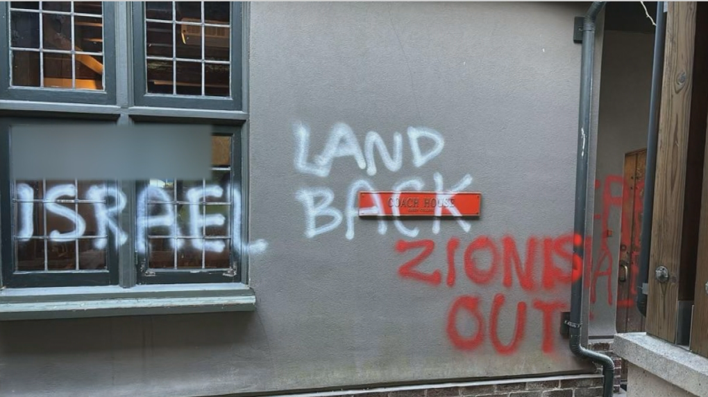 UBC building defaced with anti-Israel graffiti [Video]