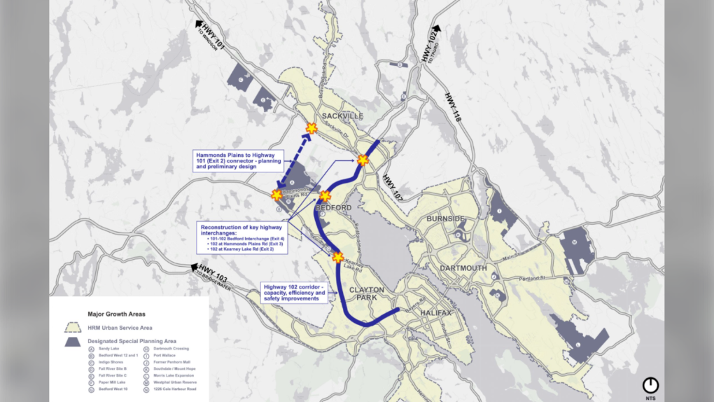 N.S. news: New connector planned for Highway 101, Hammonds Plains Road [Video]