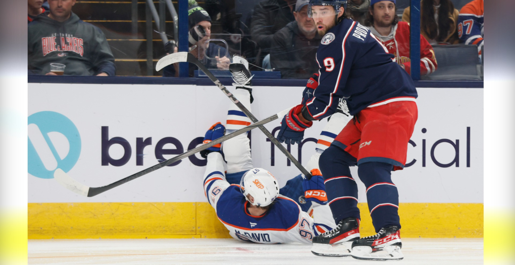 Connor McDavid: Oilers star injured early in game vs. Blue Jackets [Video]