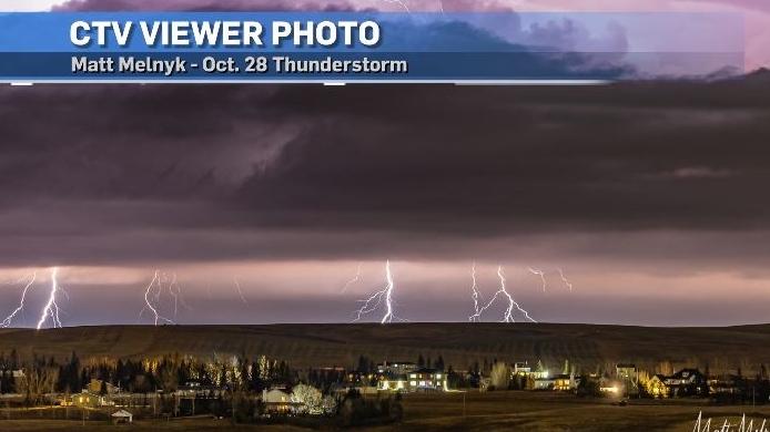 Calgary weather: Unusual late season severe thunderstorm rolls through Alberta [Video]