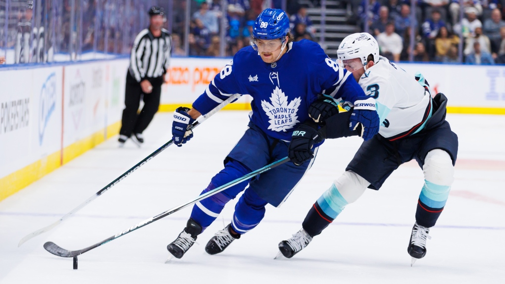 Maple Leafs down Kraken 4-1 [Video]