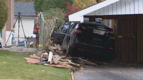 Car slams into Scarborough home [Video]