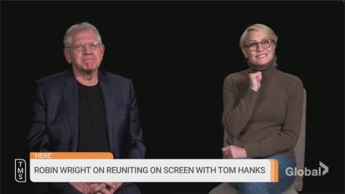 Robin Wright on reuniting with Tom Hanks for emotional new film Here [Video]