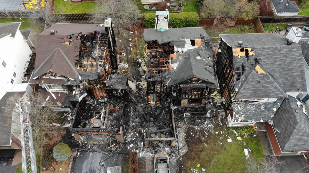 Orleans fire engulfs three single-family homes [Video]