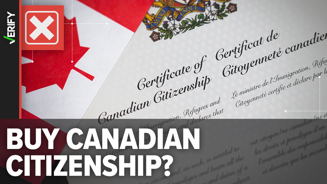 It is not possible to buy a Canadian citizenship [Video]